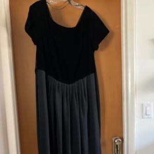 Dressy velveteen bodice & nylon/polyester skirt